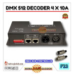 DMX 512 Controller Decoder 4 x 8A | LED RGB & RGBW Controller